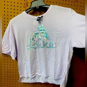 NWT-Adidas holographic t-shirt.
